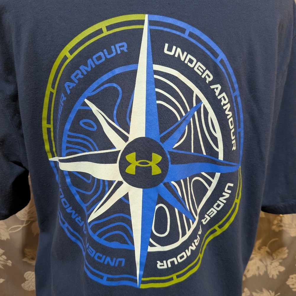 Under Armour Engineered Compass T-Shirt, Size L, EUC! - Picture 4 of 5
